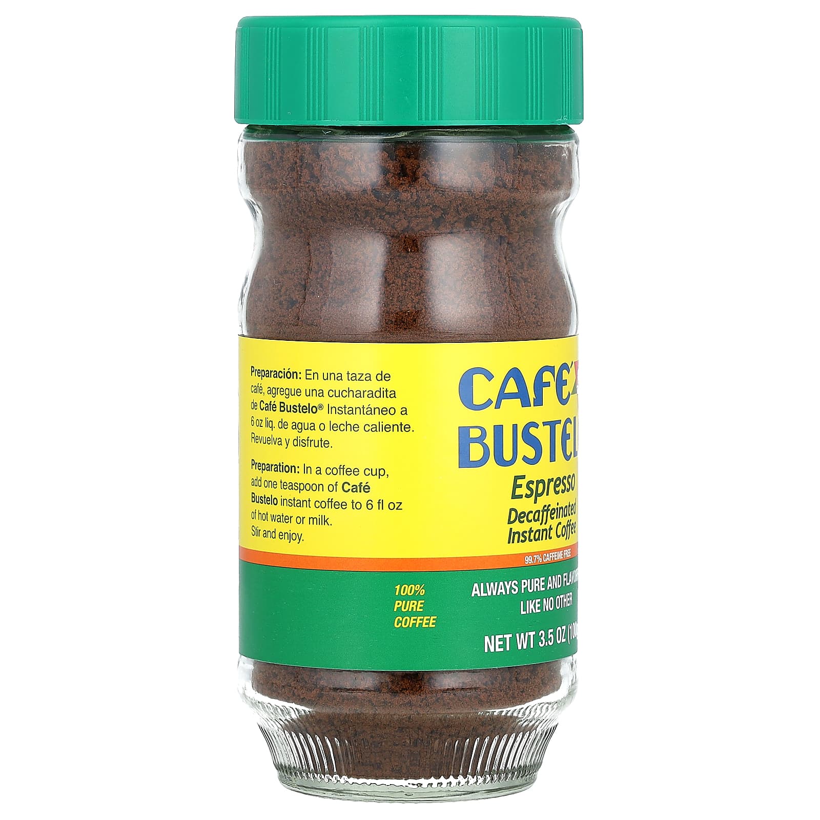 Растворимый кофе Café Bustelo Espresso Decaffeinated, 100 г — фото 2