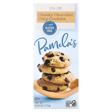 Шоколад Pamela's Products, вкус Chunky Chocolate Chip Cookies, 177 г