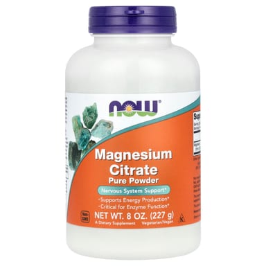 Магний цитрат NOW Foods Pure Powder, 227 г, порошок