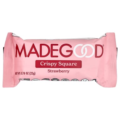 Хрустящие батончики MadeGood, клубника, 6 батончиков, 22 г каждый