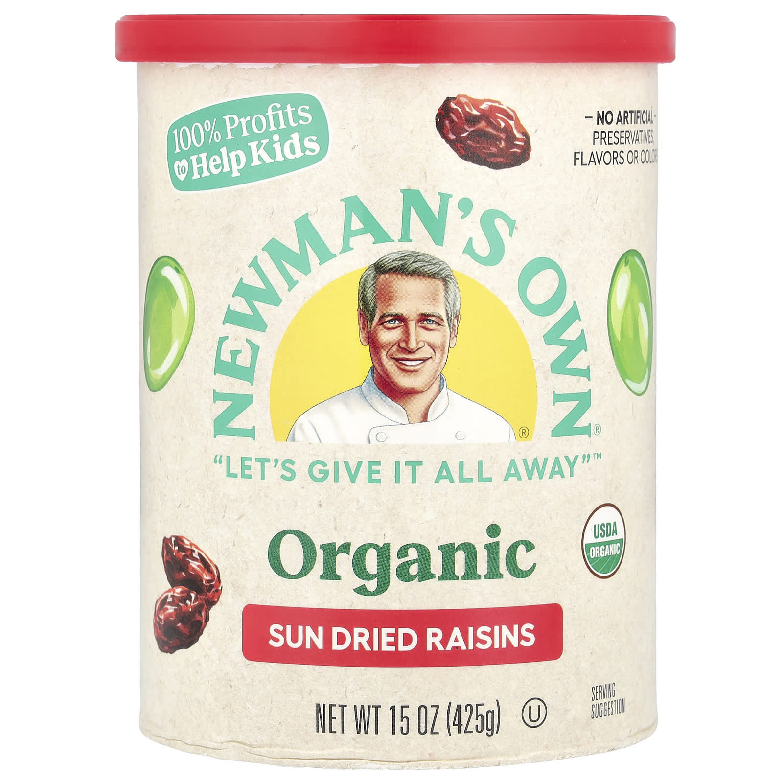 Изюм солнечной сушки Newman's Own Organics, 425 г