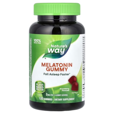 Мелатонин Nature's Way Gummy, вкус Strawberry, 2.5 мг на пастилку, 120 жевательных пастилок