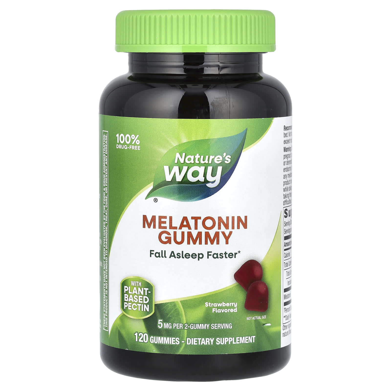 Мелатонин Nature's Way Gummy, вкус Strawberry, 2.5 мг на пастилку, 120 жевательных пастилок