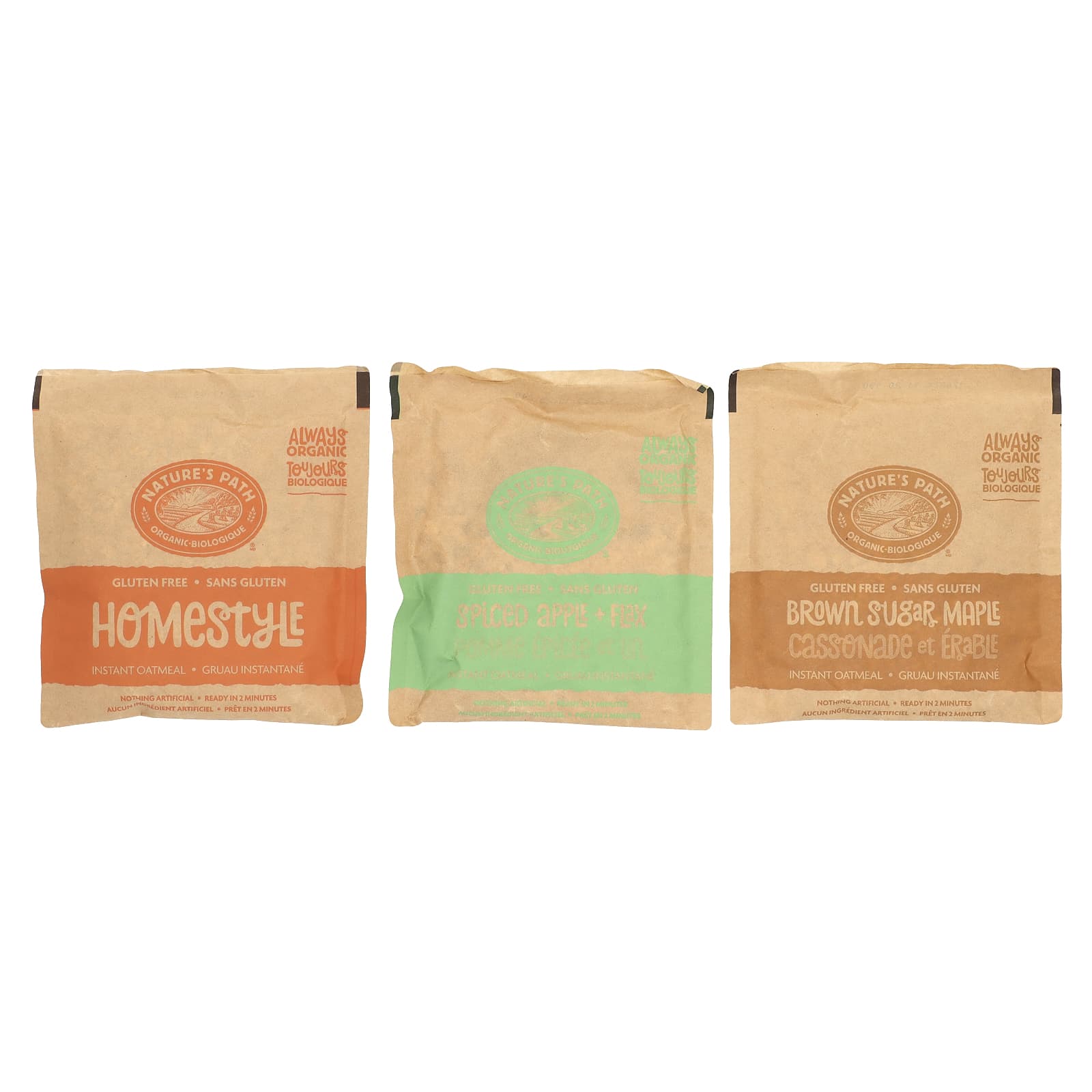 Овсянка Nature's Path Organic Instant Variety Pack 8 Packets, 320 г, саше — фото 3