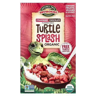 Шоколад Nature's Path EnviroKidz Organic Turtle Splash Cereal Strawberry, 284 г