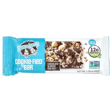 Шоколад Lenny & Larry's Cookie-Fied® Bar, вкус Chocolate Almond Sea Salt, 45 г, 9 шт., батончик