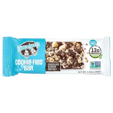 Фото товара: Шоколад Lenny & Larry's Cookie-Fied® Bar, Chocolate Almond Sea Salt, 45 г, 9 шт., батончик