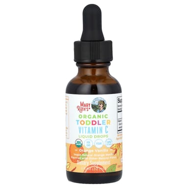 Витамин C MaryRuth's Organic Toddler Liquid Drops 1-3 Years, вкус Orange Vanilla, 30 мл, жидкая форма