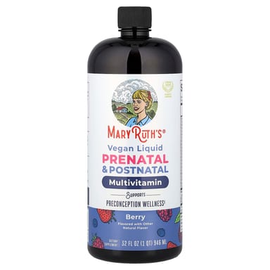 Мультивитамины MaryRuth's Vegan Liquid Prenatal & Postnatal Berry, 946 мл, жидкая форма