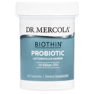 Лактобактерии Dr. Mercola Biothin® Probiotic Gasseri, 250 мг, 10 млрд КОЕ, 30 капсул