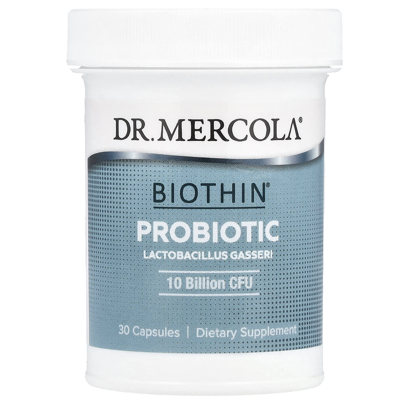 Лактобактерии Dr. Mercola Biothin® Probiotic Gasseri, 250 мг, 10 млрд КОЕ, 30 капсул