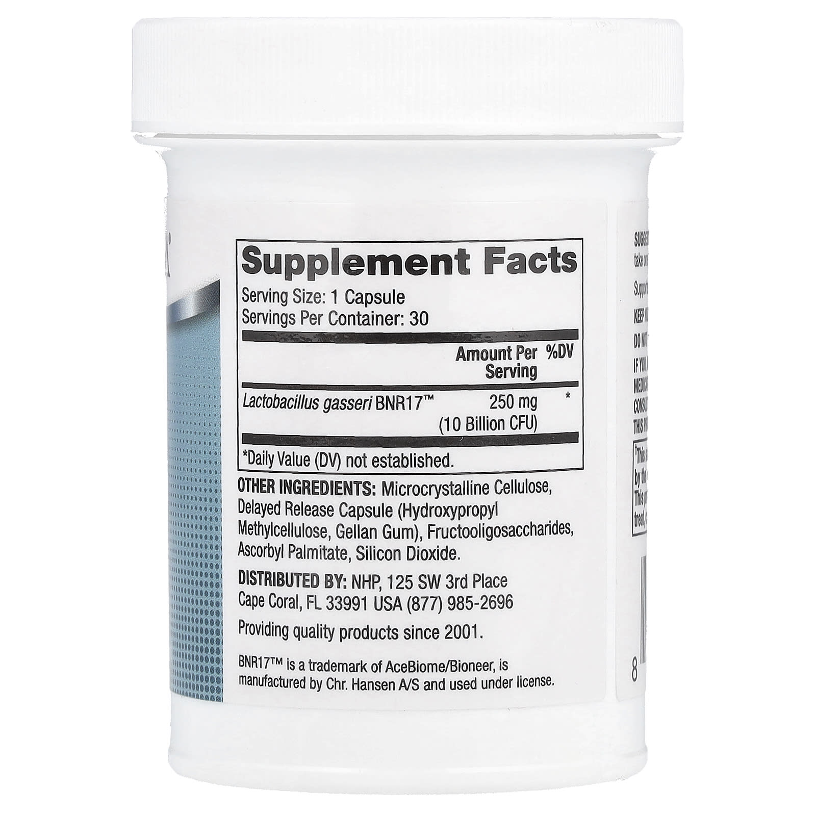 Лактобактерии Dr. Mercola Biothin® Probiotic Gasseri, 250 мг, 10 млрд КОЕ, 30 капсул — фото 2