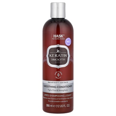 Кондиционер Hask Beauty Keratin Smooth Smoothing, 355 мл
