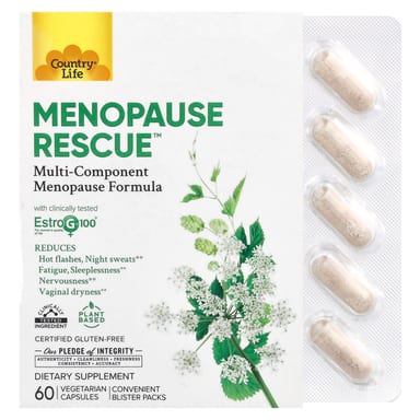 Менопауза Rescue™, 60 вегетарианских капсул