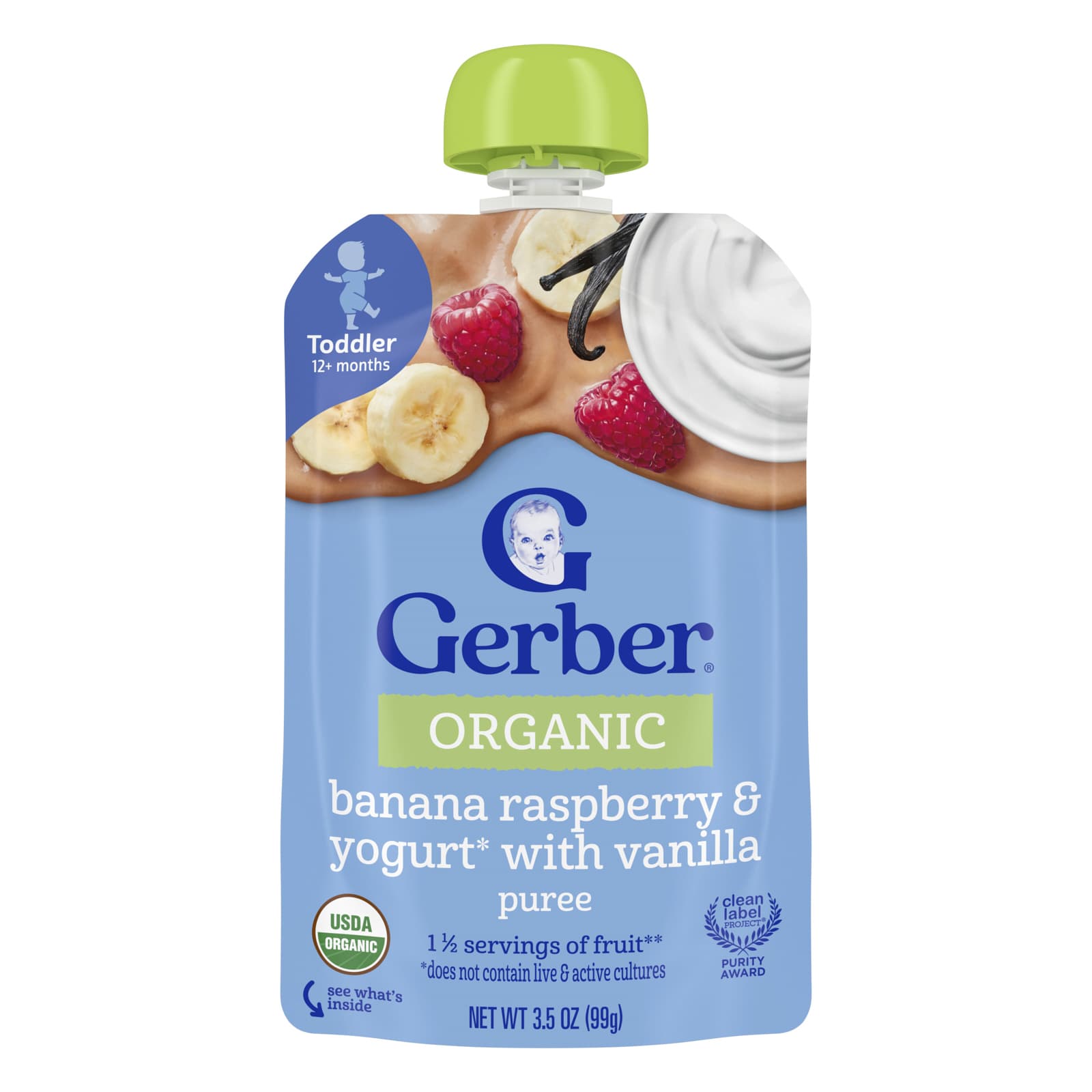 Органическое пюре Gerber, 99 г (3.5 oz)