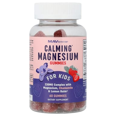 Магний MAV Nutrition Calming Gummies For Yummy Strawberry, 60 жевательных пастилок