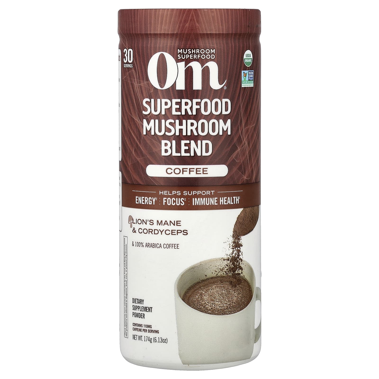 Кофе Om Mushrooms Superfood Mushroom Blend, 174 г