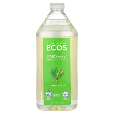 Моющее средство для рук Ecos®, с экстрактом лимонной травы, 946 мл