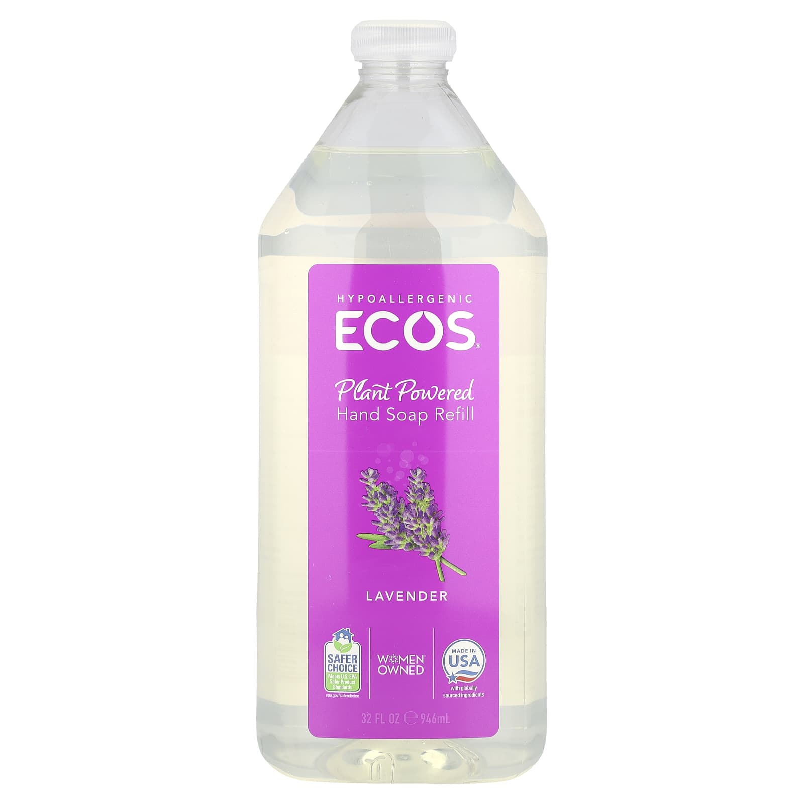 Ручное мыло для рук Ecos®, Лаванда, 946 мл