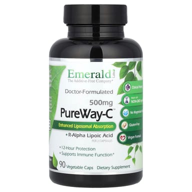 Альфа-липоевая кислота Emerald Laboratories PureWay-C™+ R-, оттенок 90 Vegetable Caps