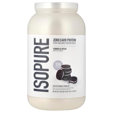 Протеиновый порошок Isopure Zero Carb Cookies & Cream, 1.36 кг