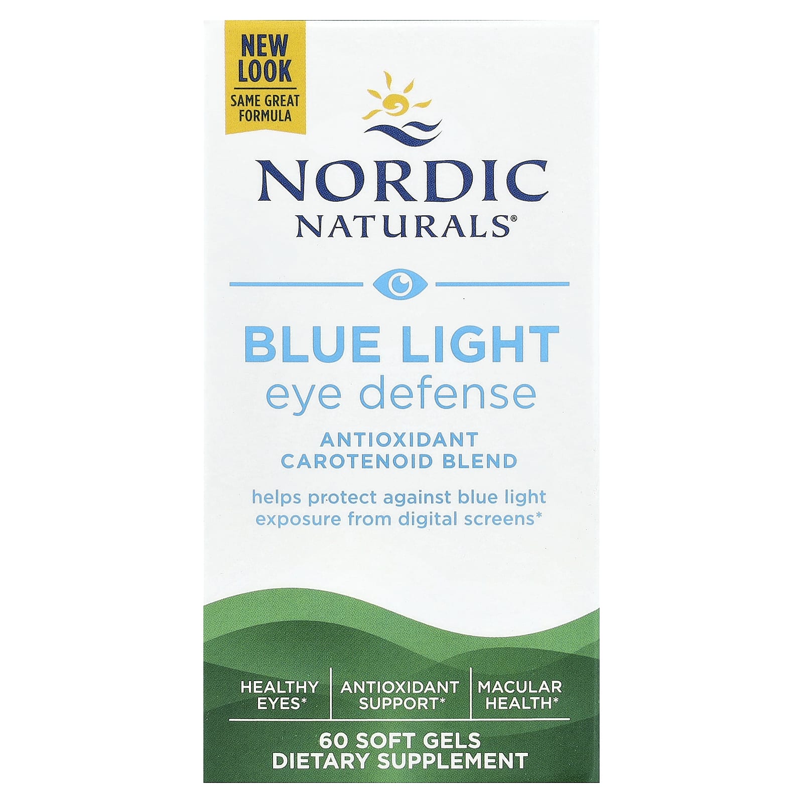 Защита глаз от синего света Nordic Naturals, 60 мягких капсул — фото 2