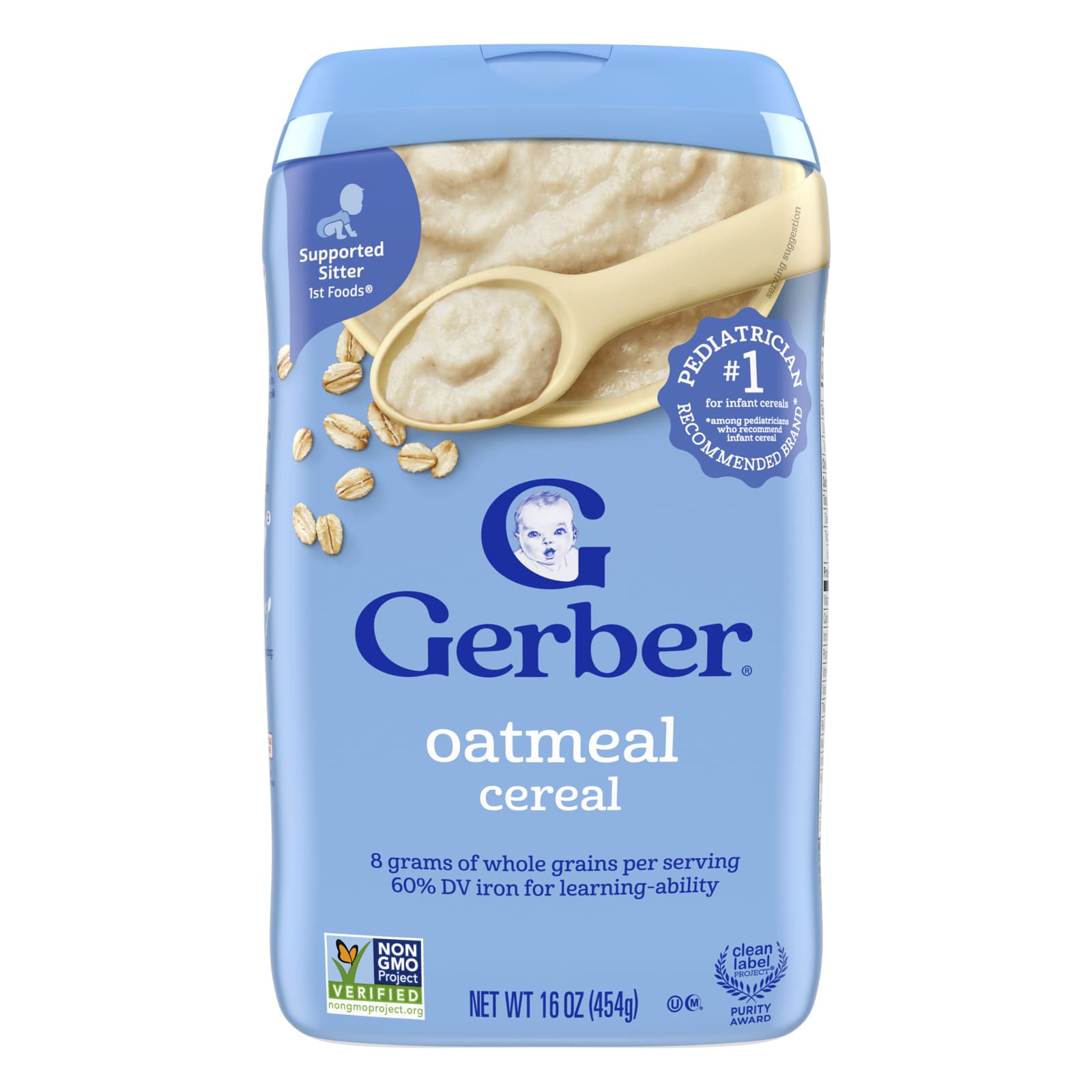 Овсянка Gerber Cereal 1st Foods®, 454 г — фото 2
