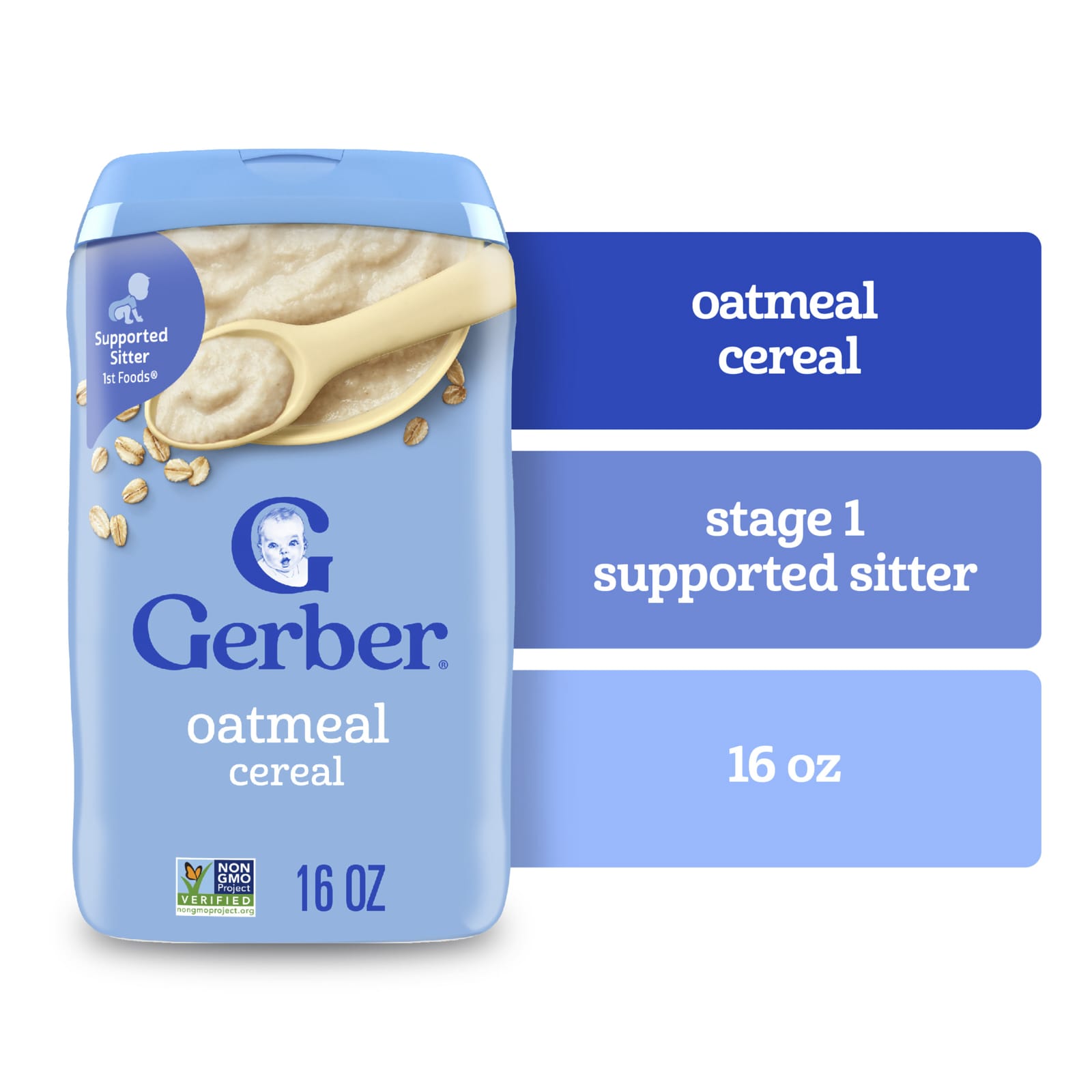Овсянка Gerber Cereal 1st Foods®, 454 г — фото 3