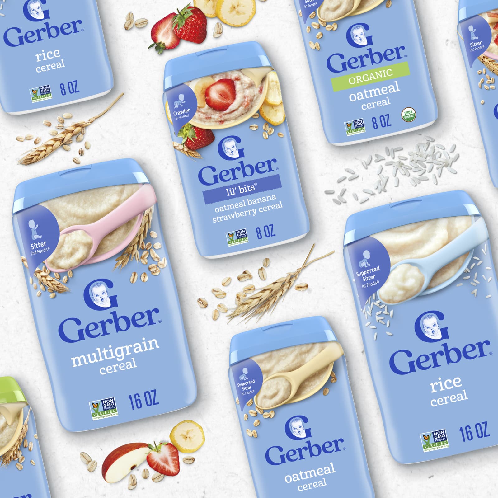 Овсянка Gerber Cereal 1st Foods®, 454 г — фото 5