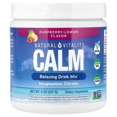 Напиток CALM Natural Vitality CALM®, вкус Raspberry-Lemon, 226 г, смесь для напитка