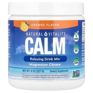 Напиток CALM Natural Vitality CALM®, вкус Orange, 227 г, смесь для напитка