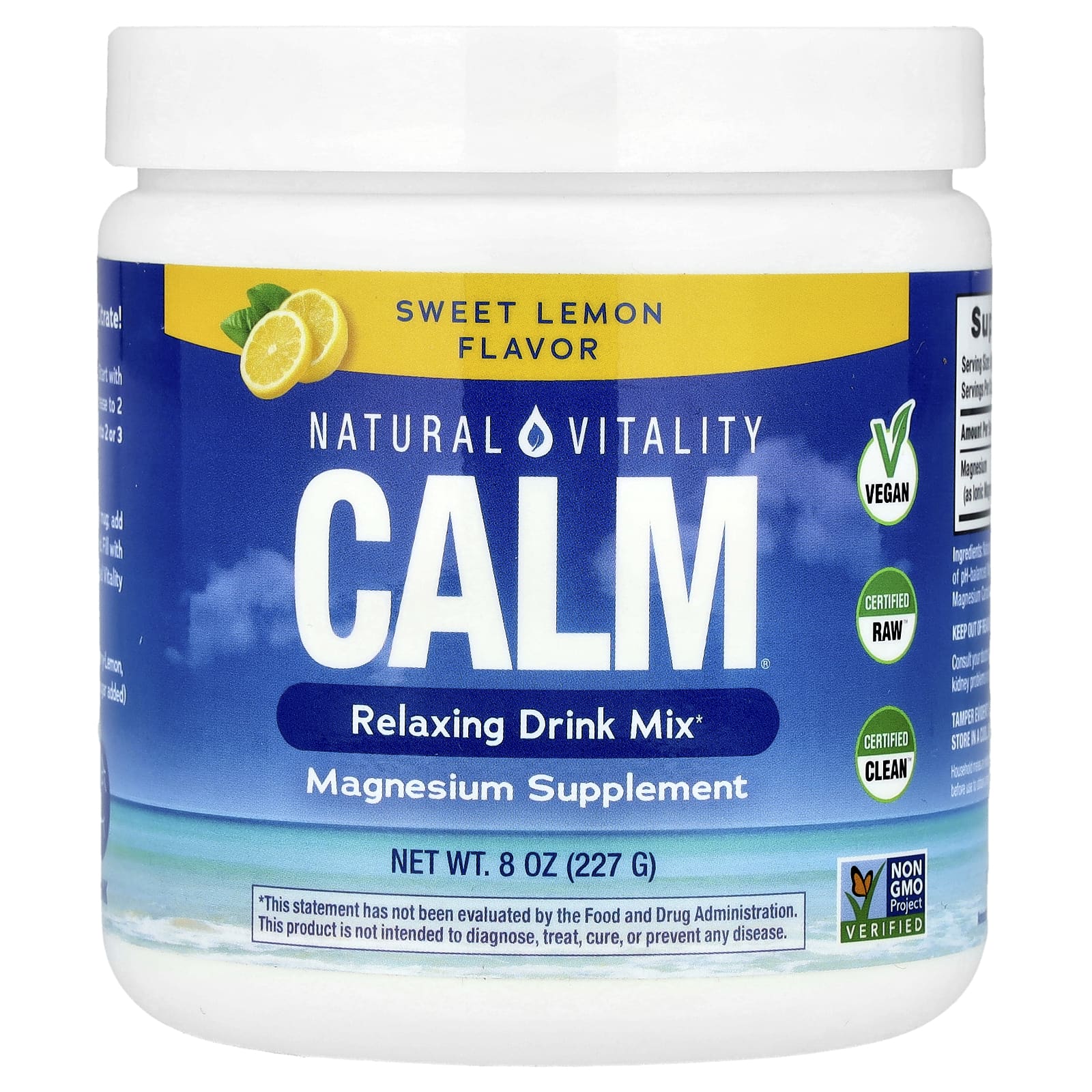 Напиток CALM Natural Vitality CALM®, вкус Sweet Lemon, 227 г, смесь для напитка