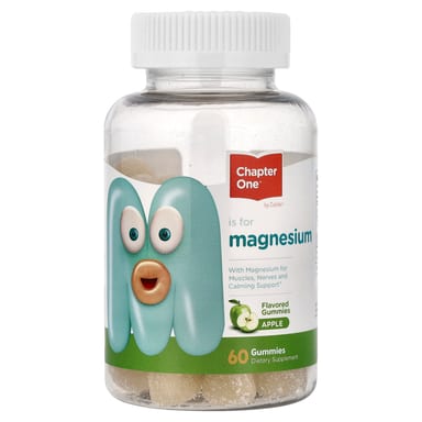 Магний Chapter One Gummies, вкус Apple, 50 мг на пастилку, 60 жевательных пастилок
