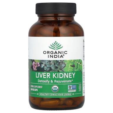 Печень и почки Organic India, 180 вегетарианских капсул