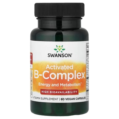 Комплекс витаминов B Swanson Activated B-Complex, 60 растительных капсул