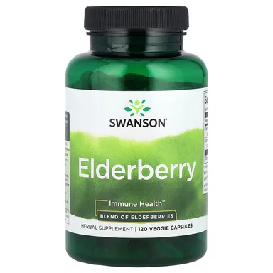 Фото товара: Бузина Swanson 120 Veggies Capsules, бузина, капсулы