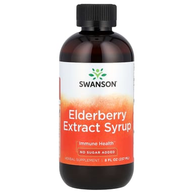 Бузина Swanson, вкус Elderberry Extract Syrup, 237 мл