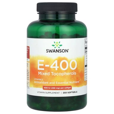 Витамин E Swanson Mixed Tocopherols, 400 МЕ, 268 мг, 250 мягких капсул