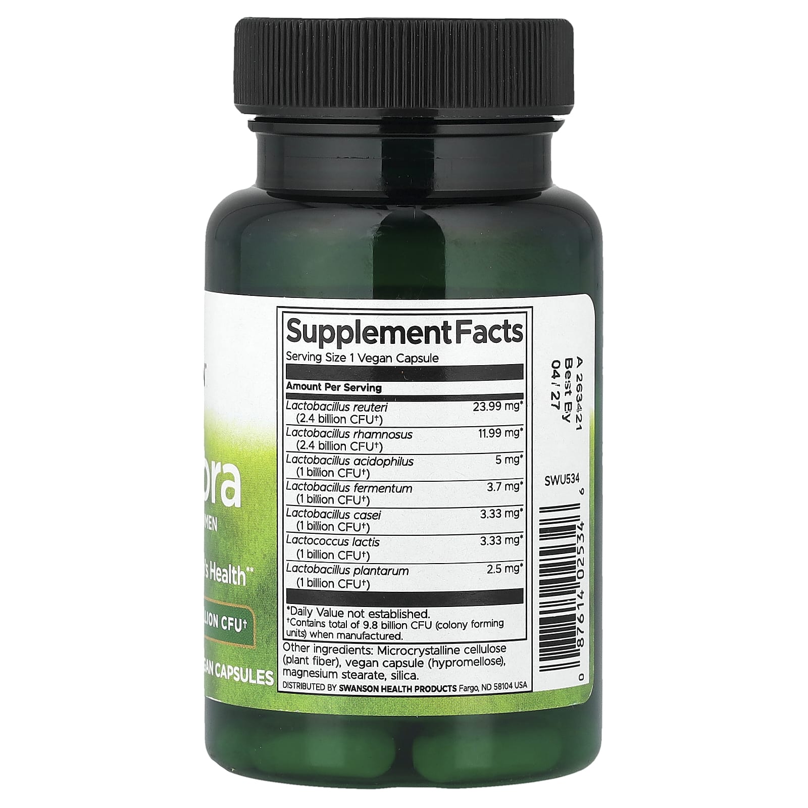 Пробиотик Swanson FemFlora For Women, 9.8 млрд КОЕ, 60 растительных капсул — фото 2