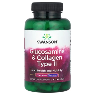 Глюкозамин Swanson & Collagen Type II, 90 капсул