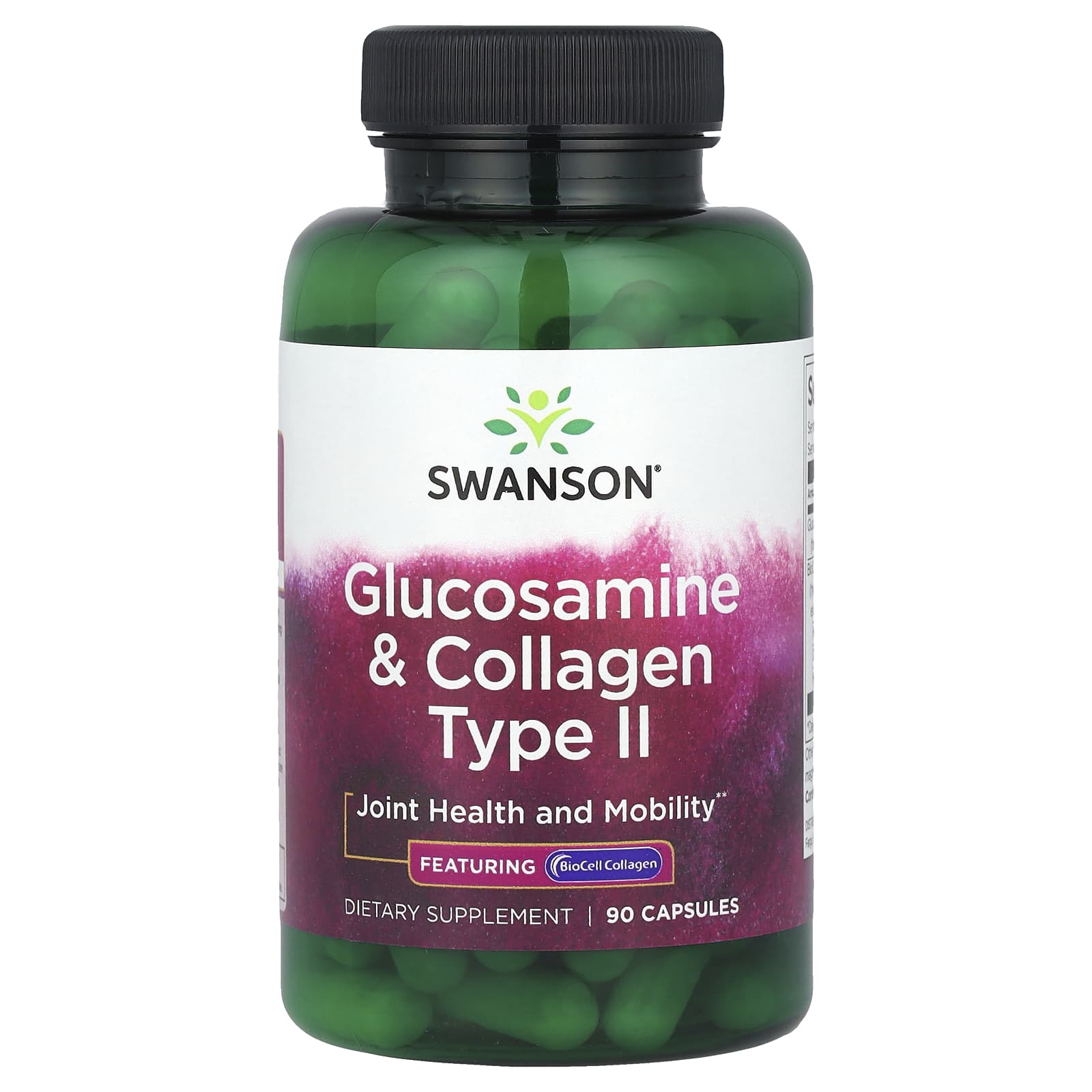 Глюкозамин Swanson & Collagen Type II, 90 капсул
