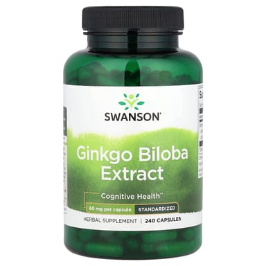 Гинкго билоба Swanson Extract, 60 мг, 240 капсул