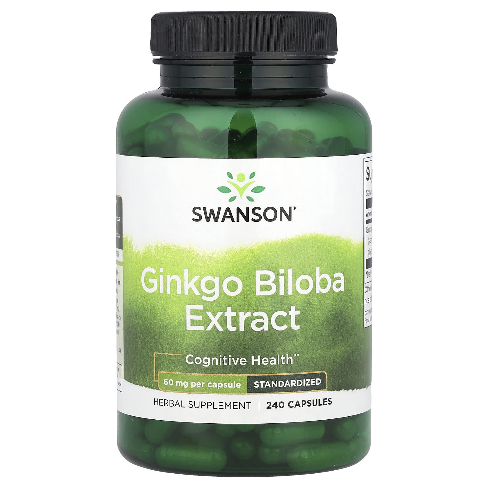 Гинкго билоба Swanson Extract, 60 мг, 240 капсул
