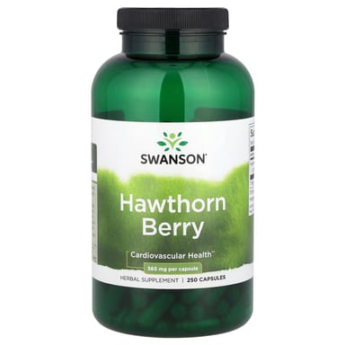 Ягоды боярышника Swanson, вкус Hawthorn Berry, 565 мг, 250 капсул