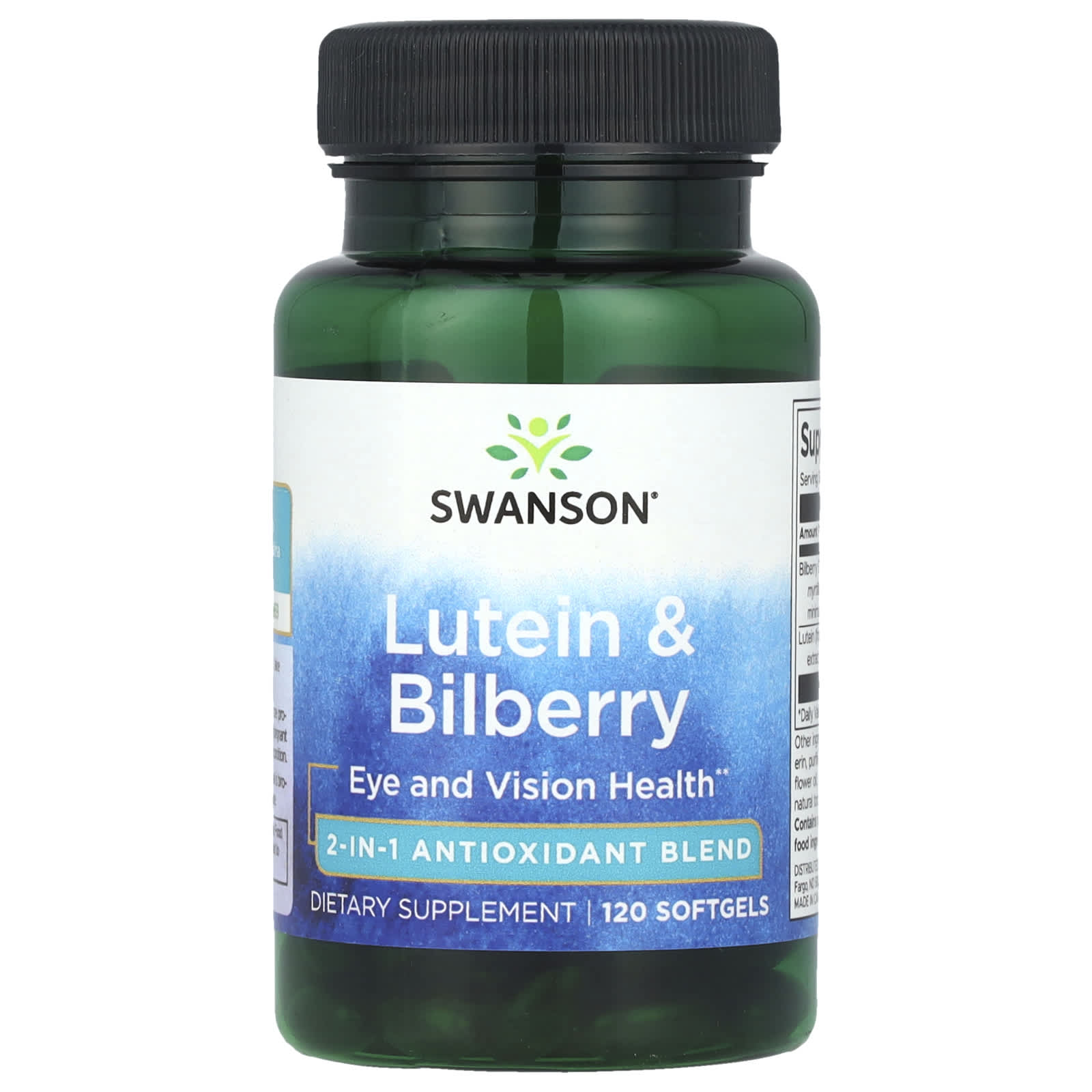 Лютеин Swanson, вкус Lutein & Bilberry, 120 мягких капсул