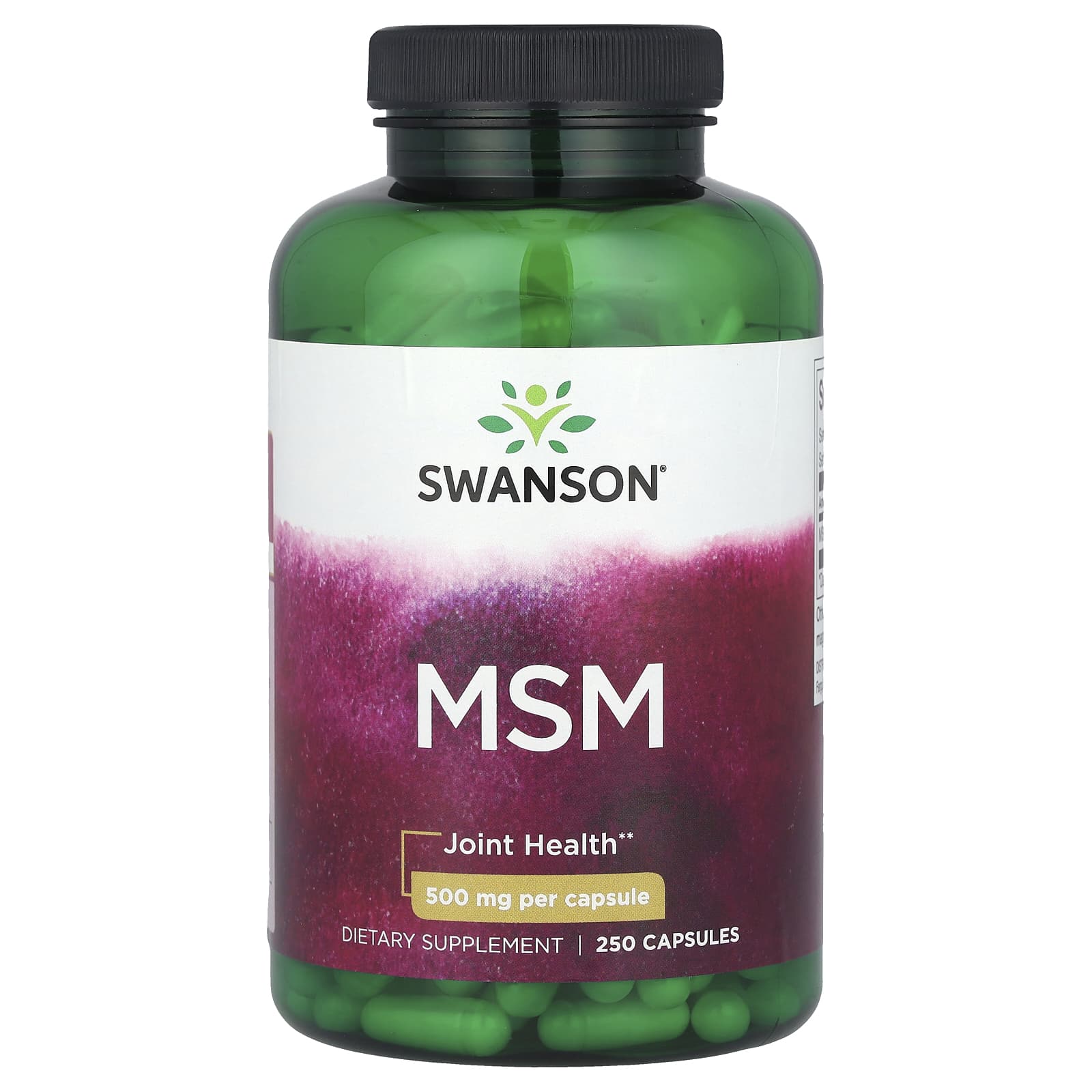 МСМ Swanson, 500 мг, 250 капсул