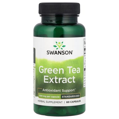 Зеленый чай Swanson Extract, 500 мг, 60 капсул