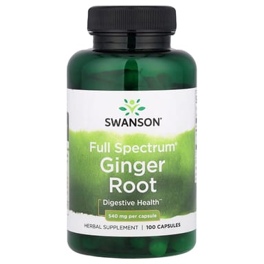 Имбирь Swanson Full Spectrum® Root, 540 мг, 100 капсул