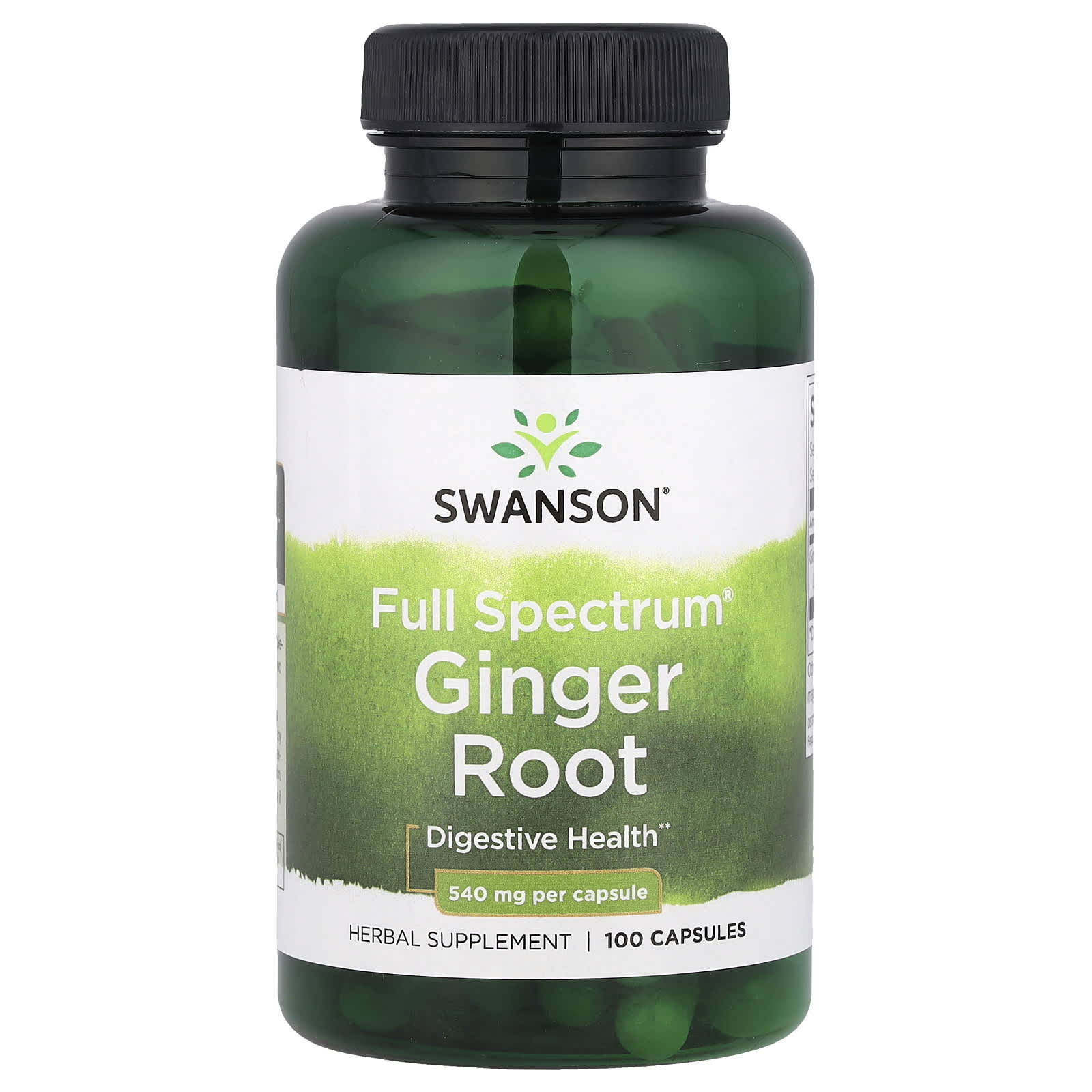 Имбирь Swanson Full Spectrum® Root, 540 мг, 100 капсул
