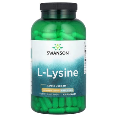 L-лизин Swanson L-Lysine, 500 мг, 300 капсул